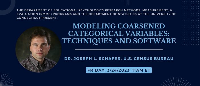 Dr. Joseph L. Schafer Gives Virtual RMME/STAT Colloquium On March 24